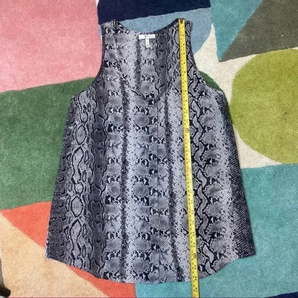 Joie 100% Silk Snake Print Racerback Tank Small​​ - Picture 13 of 14